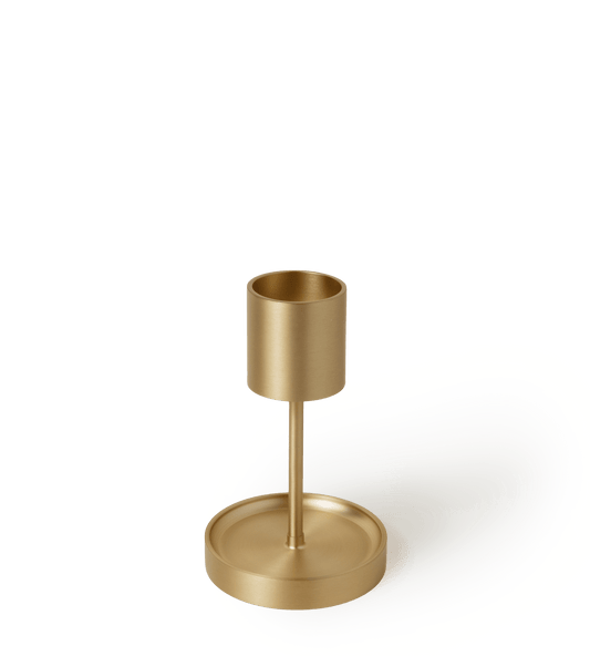 Medium Solid Brass Candle Holder
