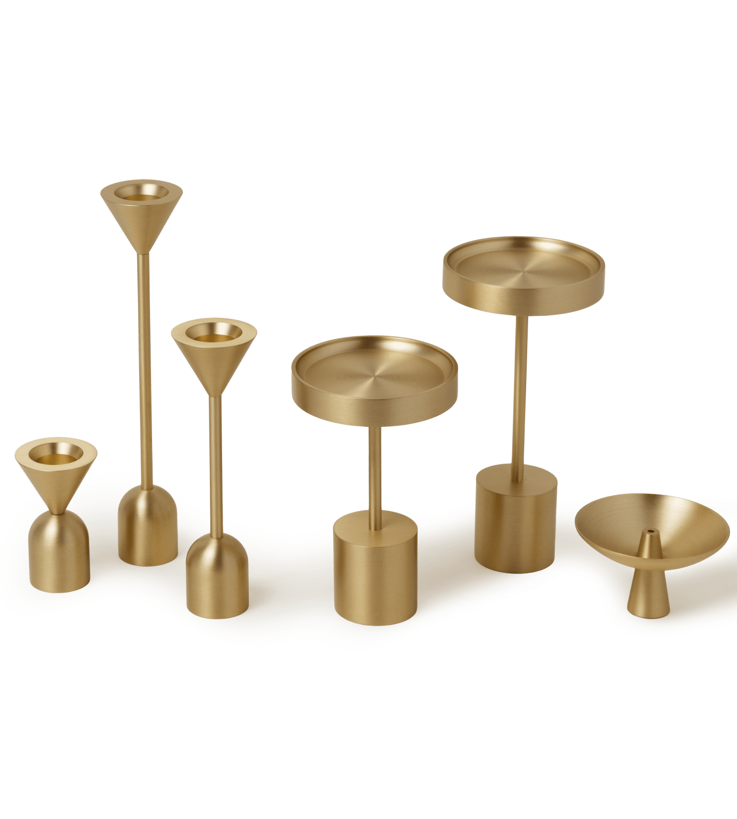 Medium Solid Brass Candle Holder