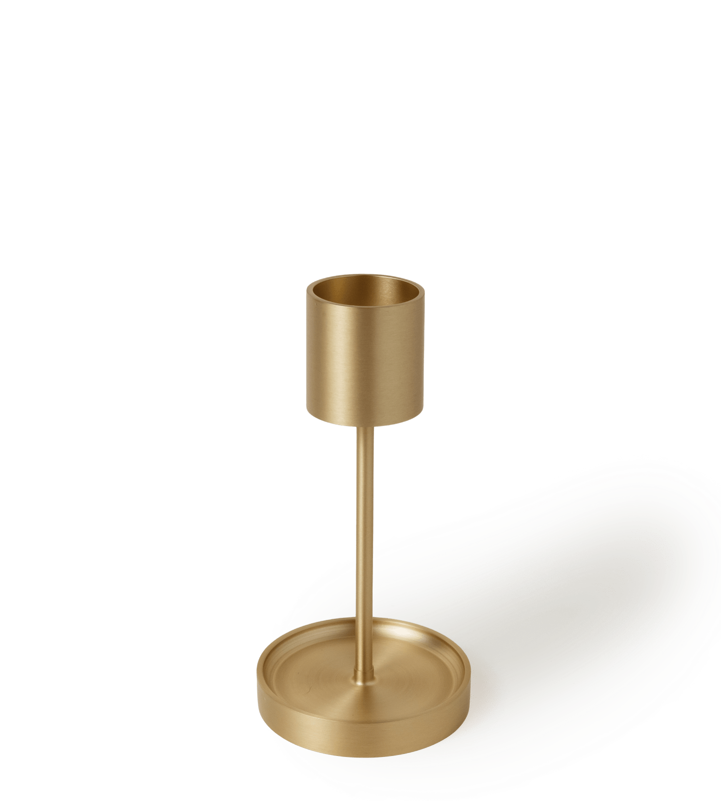 Tall Solid Brass Candle Holder