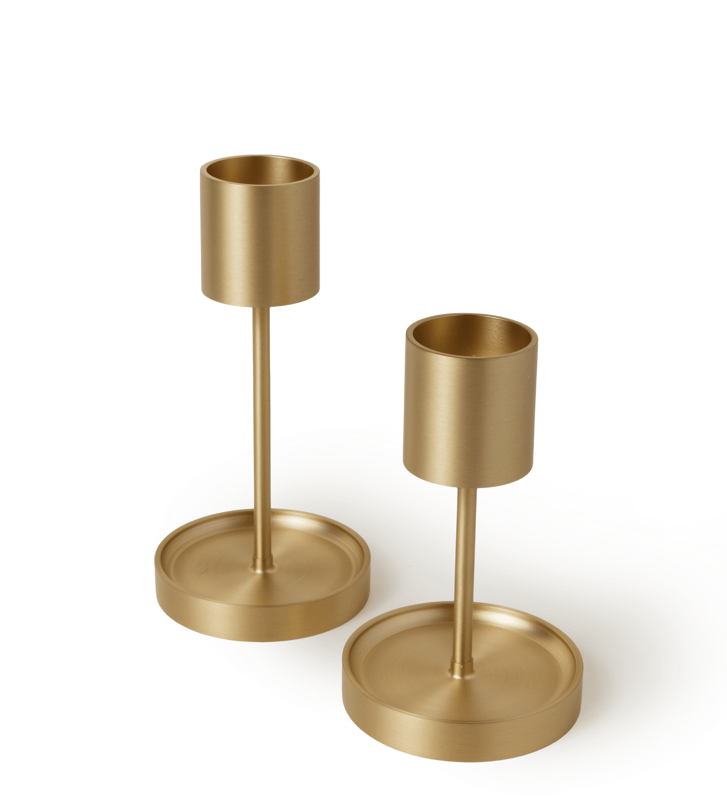 Tall Solid Brass Candle Holder